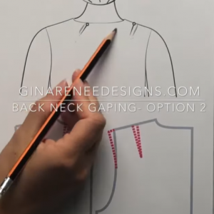 Fixing Back Neck Gaping – Step 2: Darts