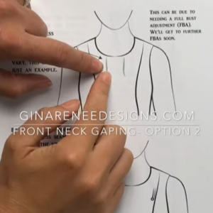 Fixing Neck Gaping – Princess Seams from the Shoulder