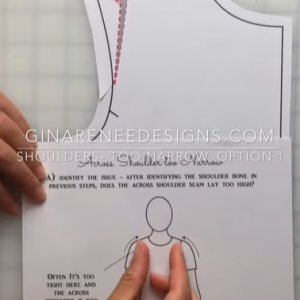 Narrow Shoulders Corrections – Move the Armhole