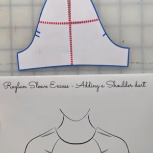 Fixing Armhole Gaping – Woven Raglan Sleeve without Shoulder Darts