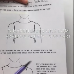 Fixing Armhole Gaping – Patterns with Side Darts