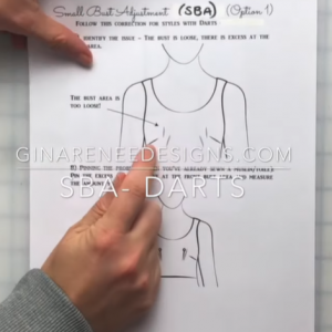 Small Bust Adjustment – Side Darts