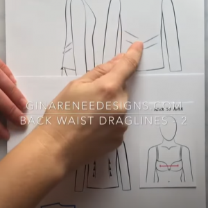 Back Waist Draglines Corrections – Adding Darts or Princess Seams