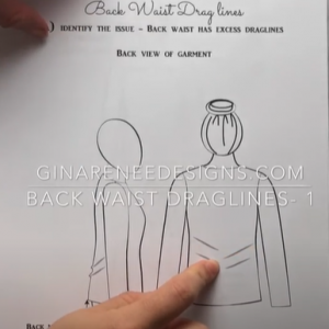 Back Waist Draglines Corrections – Adding a Design Line