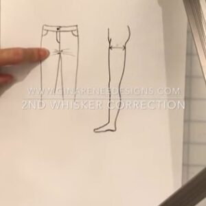 Fix Front Rise Wrinkles on Pants Patterns – Step 2: Compare Thigh Width