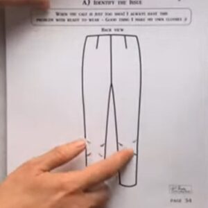 Loosen Up your Pants Pattern on the Calf Area