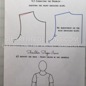 Fixing Armhole Gaping – Shoulder Slope Adjustment